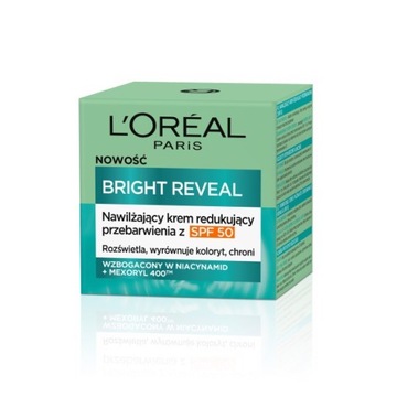 LOREAL BRIGHT REVEAL KREM DO TWARZY 50ML NAWILŻAJĄCY REDUKUJĄCY PRZEBARWIEN