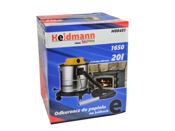 ПРОМЫШЛЕННЫЙ ПЫЛЕСОС ДЛЯ КАМИННОЙ ЗОЛИ И ЩЕТНА 20Л