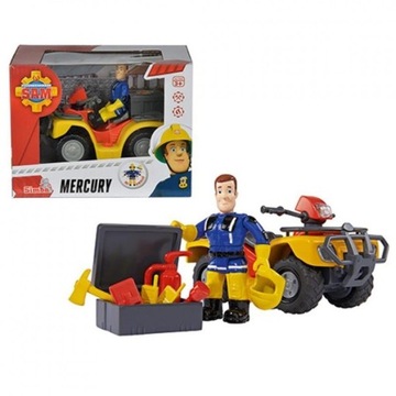 Strażak Sam quad Mercury z figurką simba