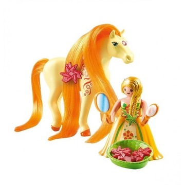 PLAYMOBIL PRINCESS 6168 СОЛНЕЧНАЯ ЛОШАДЬ ДЛЯ Груминга