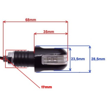 Металлический матовый белый диффузор рулевого колеса SMD LED Quad ATV 2x