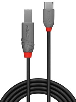 Lindy 36941 Кабель Anthra Line USB 2.0 C-B — 1 м