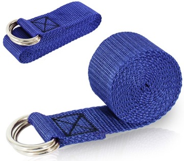 PASEK DO JOGI ĆWICZEŃ YOGA STRAP MOCNY SZEROKI PAS