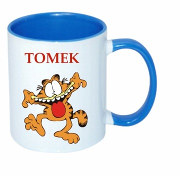 KUBEK PREZENT DLA DZIECI GARFIELD + DOWOLNE IMIĘ