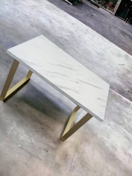 Стол ЛОФТ МЕТАЛЛ на серебряных ножках