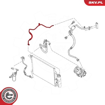 PŘÍVOD KLIMATIZACE 43SKV524 RENAULT KANGOO 8200683734