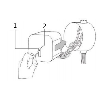 БЕСПРОВОДНОЙ ПЕРЕКЛЮЧАТЕЛЬ С 2-КНОПОЧНЫМ ПРИЕМНИКОМ