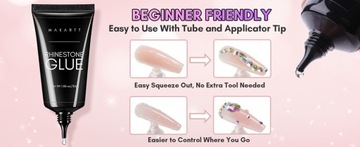 Makartt Nail Art Клей-гель со стразами 30 г Supe