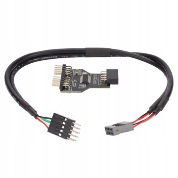 9-контактный USB-разветвитель из металла и пластика