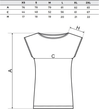 MALFINI LOVE 123 koszulka damska długa bluzka LUŹNA TUNIKA L