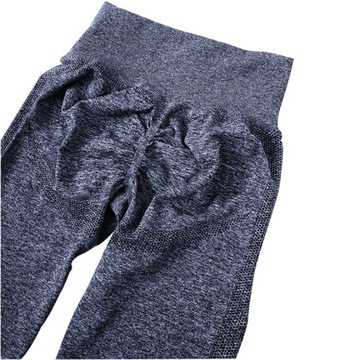 LEGINSY SPORTOWE BEZSZWOWE WYSOKI STAN FITNESS MODELUJĄCE NA SIŁOWNIE L