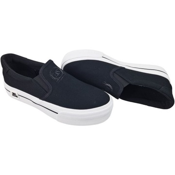 Buty Slip On trampki Big Star czarne wsuwane tenisówki sportowe NN274110 37