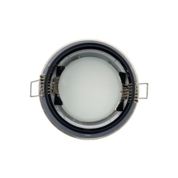 Герметичный галогенный люверс для потолка матовый черный IP44