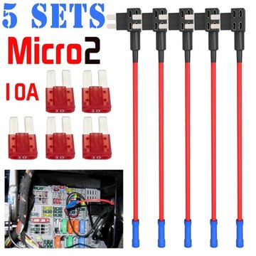 5pcs Add-A-Circuit Car Auto Adapter Micro 2 B
