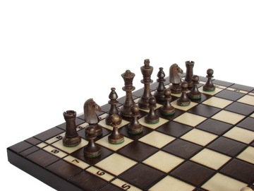 Деревянные набор настольных игр 40x40см шахматы + шашки + зарганя