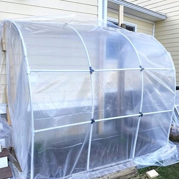 ПРОЗРАЧНЫЙ БРЕЗЕНТ 2X6 — ОЧЕНЬ ТОЛСТАЯ ПЛЕНКА, ПРОЧНАЯ САДОВАЯ ТЕПЛИЦА