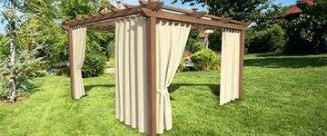 Водонепроницаемые садовые шторы для террасы, нагрудник на липучке, 155х200.