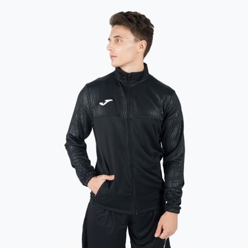 Теннисная толстовка Joma Montreal Full Zip черная 102744.100 L