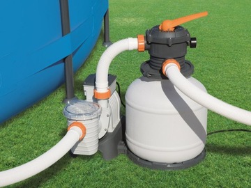 POMPA FILTRUJĄCA PIASKOWA DO BASENÓW 8327 l/h BESTWAY + 25 KG PIASKU