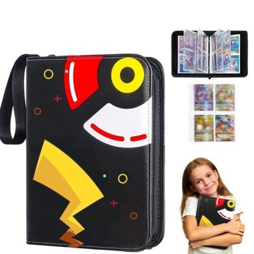 POKEMON ALBUM SEGREGATOR NA 400 KART WODOODPORNY Z ZAMEK I LINKA, PREZENT