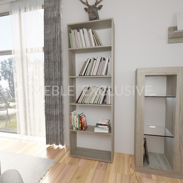 КНИЖНЫЙ ШКАФ 60 КНИГ ПЕРЕДАТКИ ВЕНГЕ 18 мм