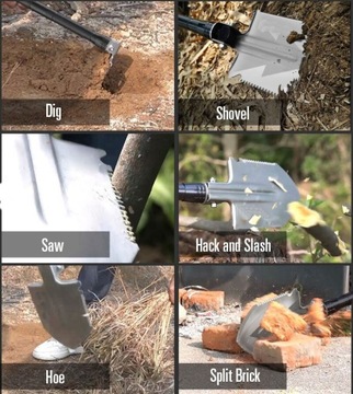 Мультитул Survival ВОЕННАЯ лопата, нож, зажигалка + ТАКТИЧЕСКИЕ ПЕРЧАТКИ