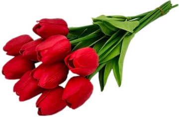 ТЮЛЬПАН БОЛЬШОЙ БУКЕТ ИЗ ТЮЛЬПАНОВ x10 ИСКУССТВЕННЫЕ ТЮЛЬПАНЫ В БУКЕТЕ