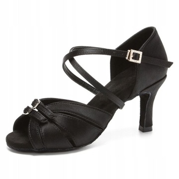 LATYNOSKIE BUTY DO TAŃCA Z MIĘKKIM OBCASEM 7.5CM