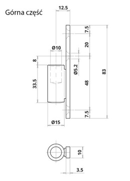 ПЕТЛЯ ДВЕРНАЯ ВИНТОВАЯ С ОЦИНКОВАННОЙ СЕРЕБРЯНОЙ ПЕТЛЬЮ