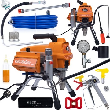 PROFESJONALNY AGREGAT MALARSKI HYDRODYNAMICZNY 2200W ROSFIX TORNADO RT3 HQ