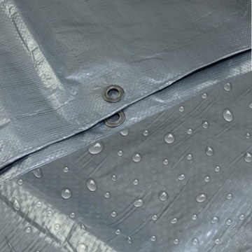 Tarpaulin 5x5 Silver Strong 110g/M2 Усиленный УФ -водонепроницаемый автомобильный бассейн