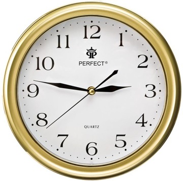 Zegar Na Ścianę PERFECT Płynący Mechanizm 28cm
