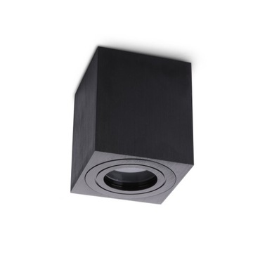 Halogen Natynkowy Czarny IP44 AQUARIUS SQUARE GU10