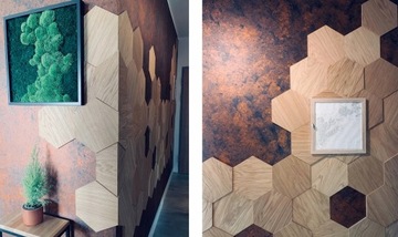 ДЕРЕВЯННЫЕ 3D ШЕСТИУГОЛЬНЫЕ СОТОВЫЕ СТЕНОВЫЕ ПАНЕЛИ