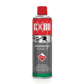 CX80 konserwująco naprawczy teflon 500ml spray zabezpieczający przed rdzą