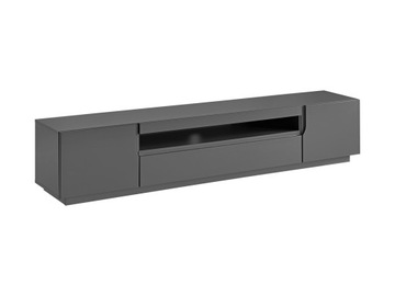 Szafka RTV ESTON 200 cm stojąca grafit mat