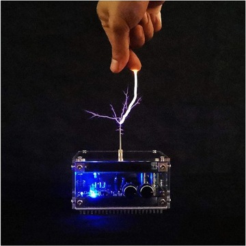 Bluetooth Tesla Coil Music Głośnik Plazmowy Touchable Naukowe Eksperymenty