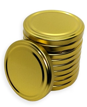 WIECZKO WIECZKA ZAKRĘTKA ZŁOTE FI 66mm -10 SZT.