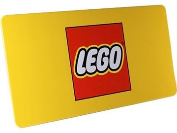 LEGO 5007159 Blaszana tabliczka z logo LEGO żółta VIP / UNIKAT LEGO