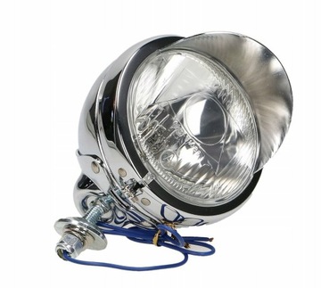 LAMPA LIGHTBAR CHROMOWANA 4,5 CALA Z DASZKIEM