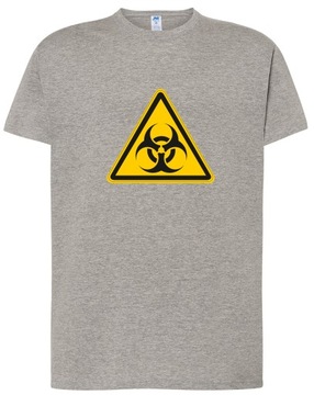 męska KOSZULKA T-shirt BIOHAZARD na prezent XS