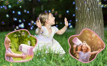 ПИСТОЛЕТ ДЛЯ МЫЛЬНЫХ ПУЗЫРЕЙ БОЛЬШОЙ ЭЛЕКТРИЧЕСКИЙ 88 ОТВЕРСТИЙ ЖИДКОСТЬ + АККУМУЛЯТОР