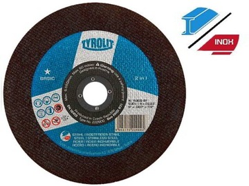 Tarcza tarcze do cięcia metalu 230x1,9 TYROLIT 34332876 BASIC 2w1 230x 1,9