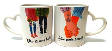 КРУЖКИ ДЛЯ ВЛЮБЛЕННЫХ НА ДЕНЬ ВАЛЕНТИНА, РОЖДЕСТВЕНСКИЙ ПОДАРОК ​​W1