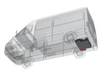 Бак для грязной воды 100л Mercedes Sprinter Man TGE VW Crafter черный