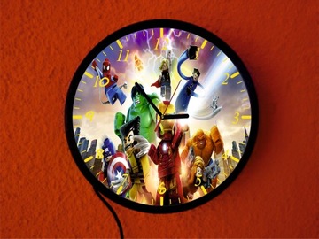 Zegar lampka nocna AVENGERS różne wzory