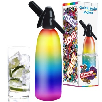 SYFON SATURATOR DO WODY SODOWEJ STALOWY CO2 1L