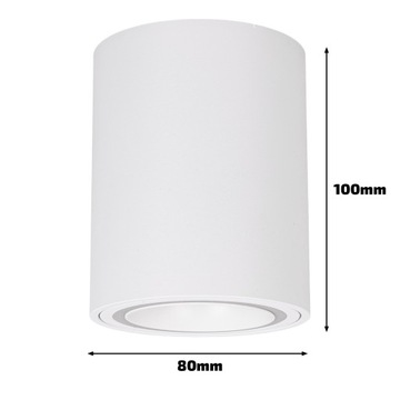 4x накладных галогенных светодиодных светильника LED TUBE GU10 white SPOT для КОМНАТЫ