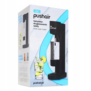 Сатуратор Dafi PushAir SATCZ1BS + газовый баллон с CO2 + бутылка 0,7 л + сироп