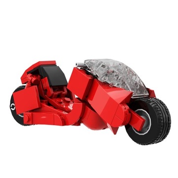 Gobricks MOC AKIRA Kaneda's Bike Red VESPA Model Bricks Racing Motorcycle